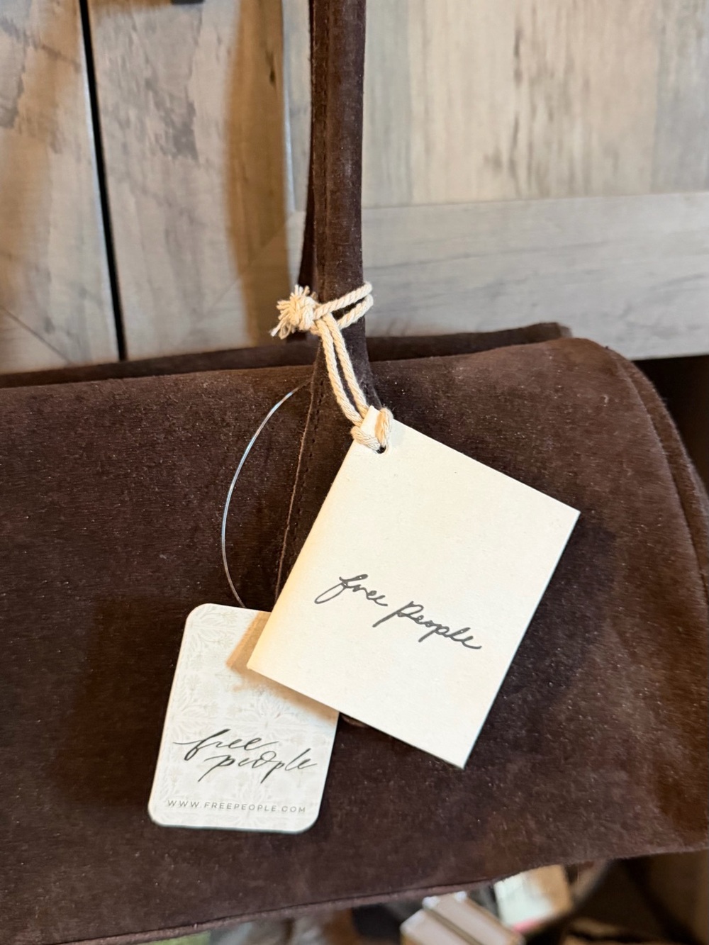 Free People Brown Suede Shoulder Bag - Picture 2 of 5